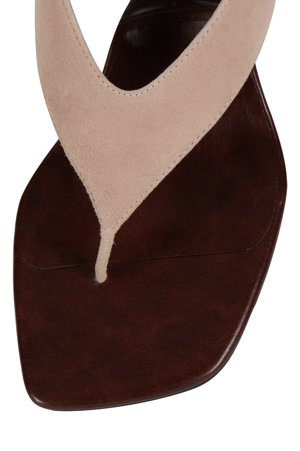 Jeffrey Campbell FLIP-SIDE Thong Sandal Dusty Lavender Suede