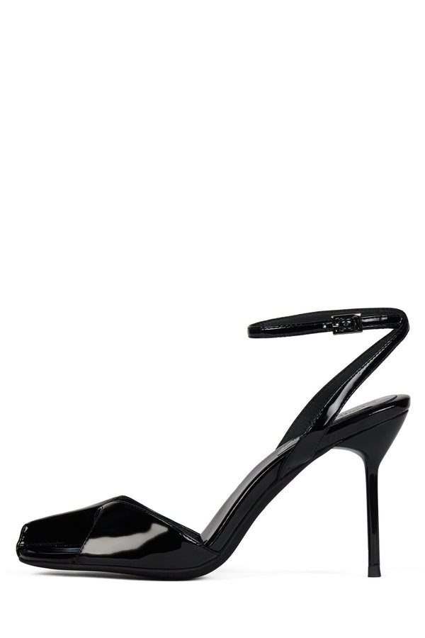 jeffrey campbell FONTAINE Heeled Sandal Black Patent