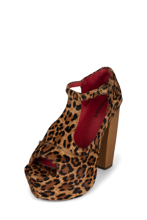 Jeffrey Campbell FOXY-WD-F Platform Pump Cheetah Red