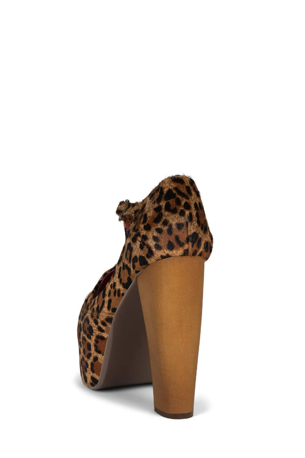 Jeffrey Campbell FOXY-WD-F Platform Pump Cheetah Red