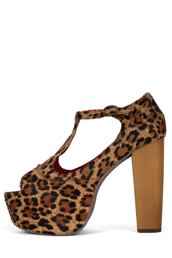 jeffrey campbell FOXY-WD-F Platform Pump Cheetah Red