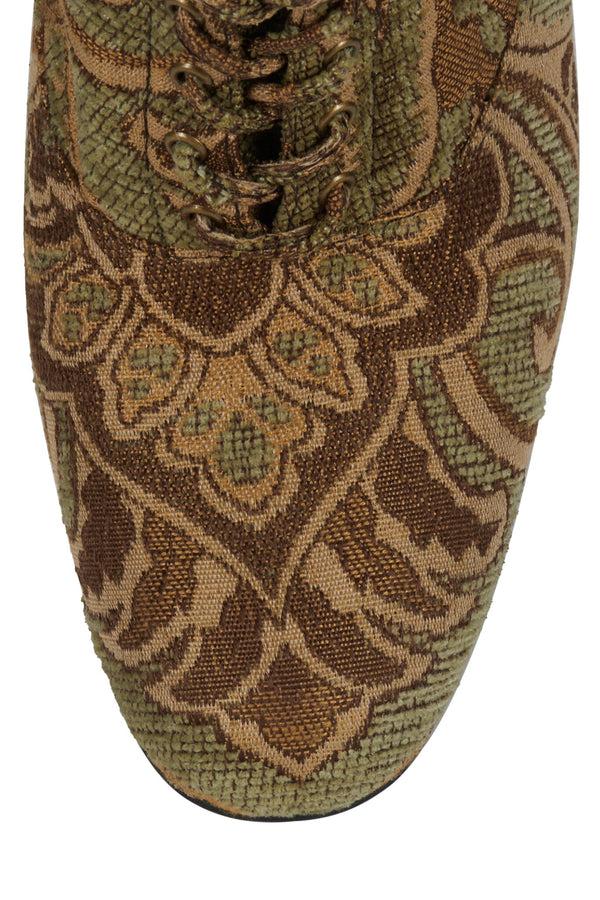 Jeffrey Campbell FULL-OUT Knee-High Boot Tan Tapestry