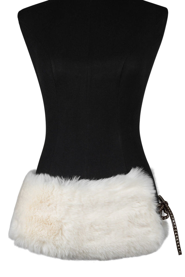 jeffrey campbell FURWUT BELT Belt Cream Brown Combo