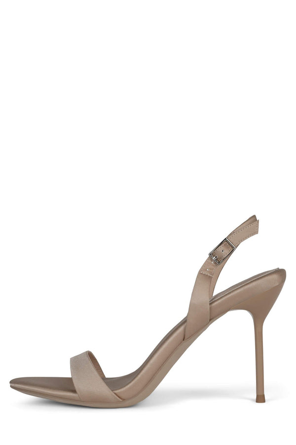 jeffrey campbell GO-GETTER Heeled Sandal Champagne Satin