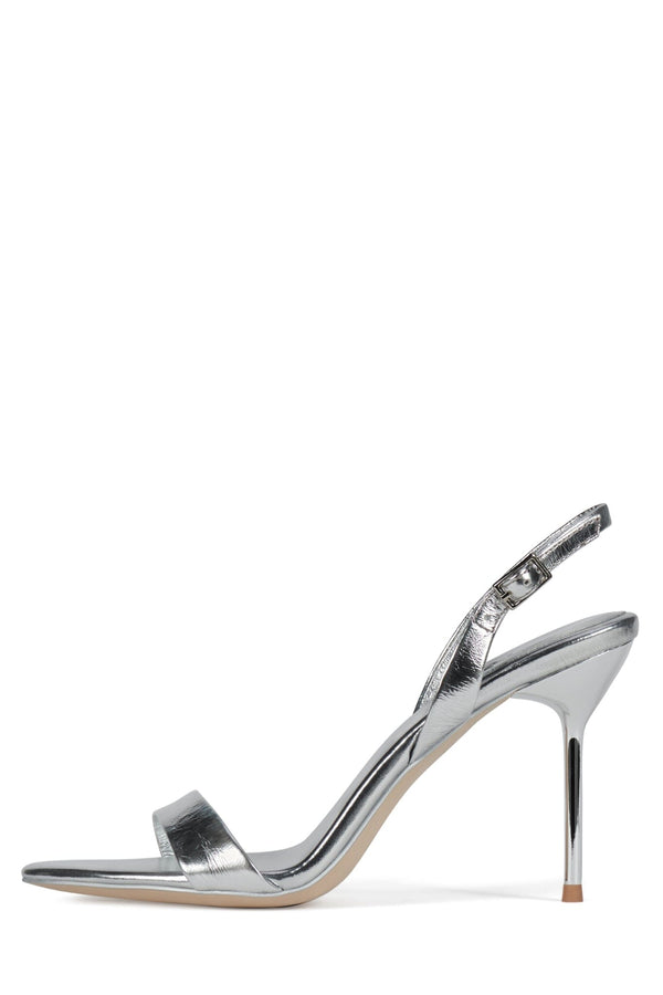jeffrey campbell GO-GETTER Heeled Sandal Silver Metallic