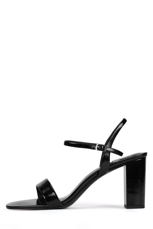 jeffrey campbell GO-THERE Heeled Sandal White Crinkle Patent