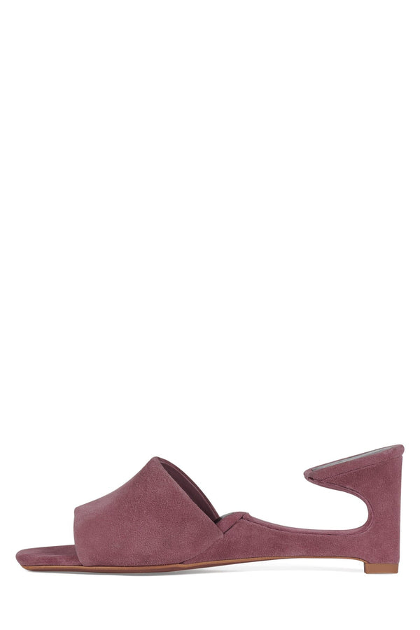 jeffrey campbell HEELS-UP Wedge Sandal Dusty Rose Suede