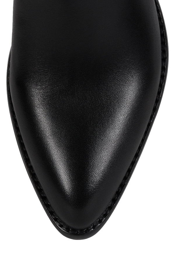 Jeffrey Campbell HOMESTEAD Knee-High Boot Black Shiny