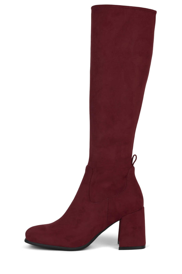 jeffrey campbell HOTLAVA-K2 Knee-High Boot Dark Red Suede