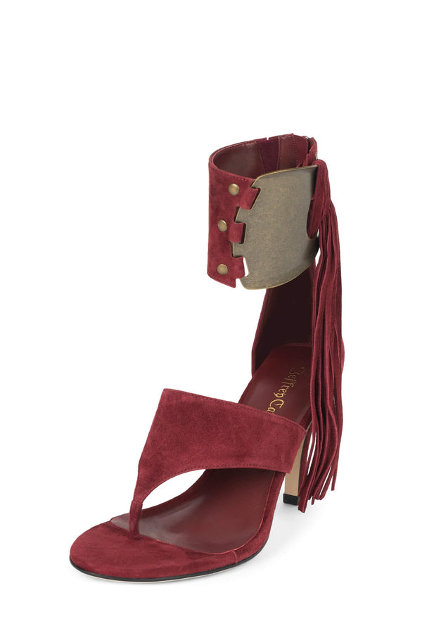 Jeffrey Campbell I-DARE-U Heeled Sandal Dusty Berry Suede