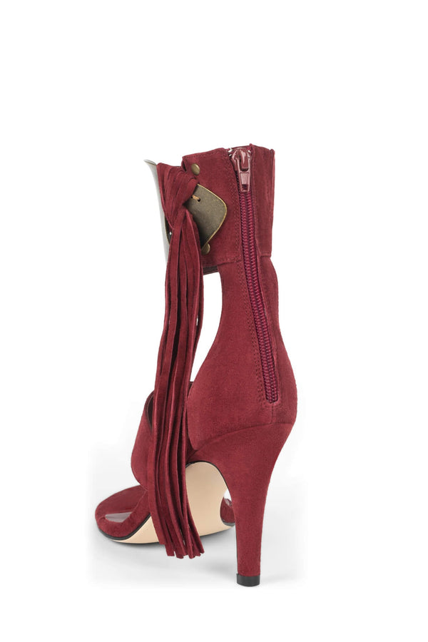Jeffrey Campbell I-DARE-U Heeled Sandal Dusty Berry Suede
