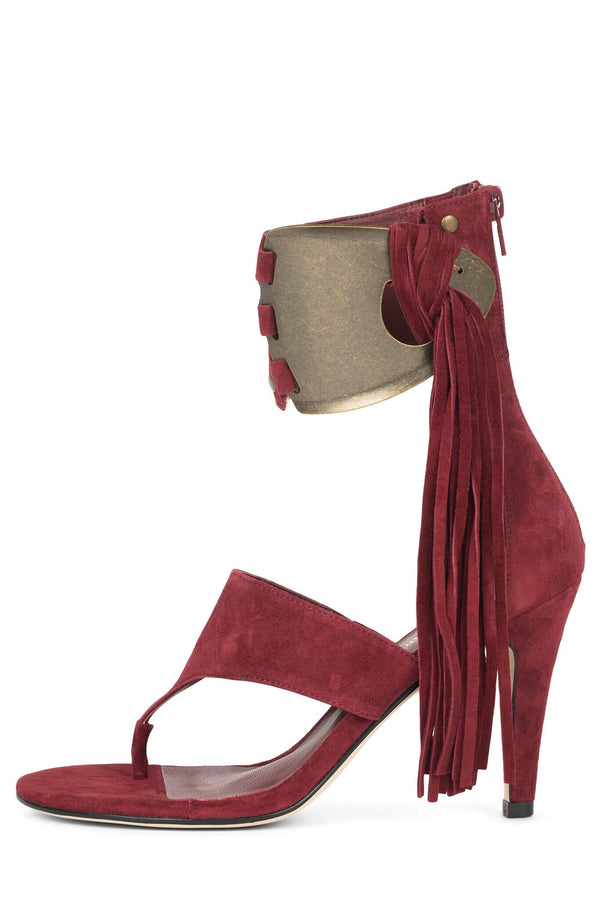 jeffrey campbell I-DARE-U Heeled Sandal Dusty Berry Suede