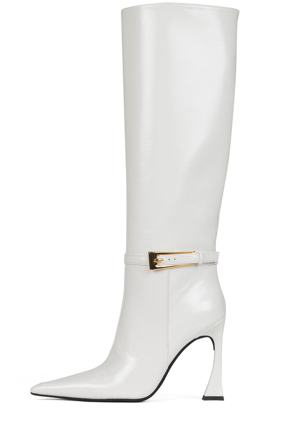 jeffrey campbell IDENTITY Knee-High Boot Black Gold