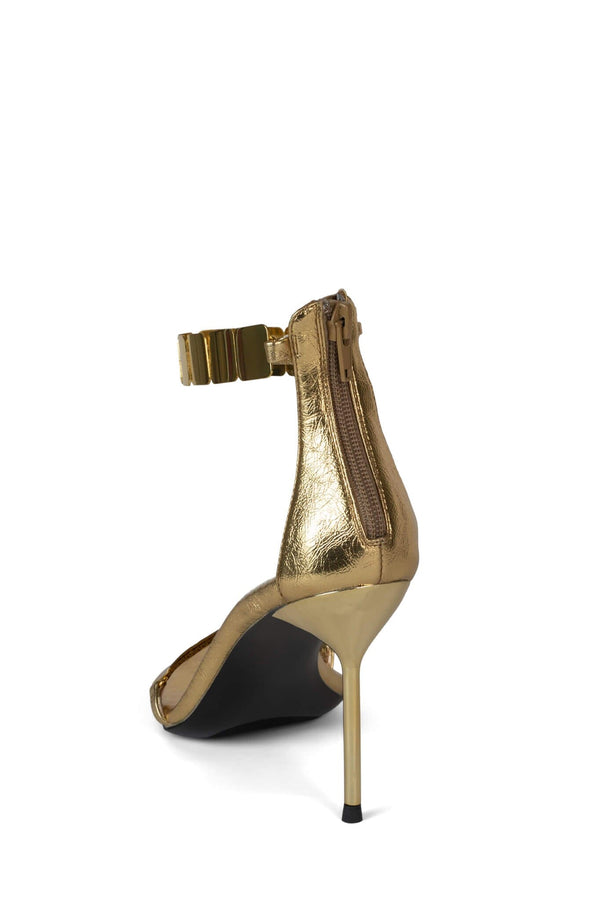 Jeffrey Campbell ANATH Heeled Sandal Gold Gold