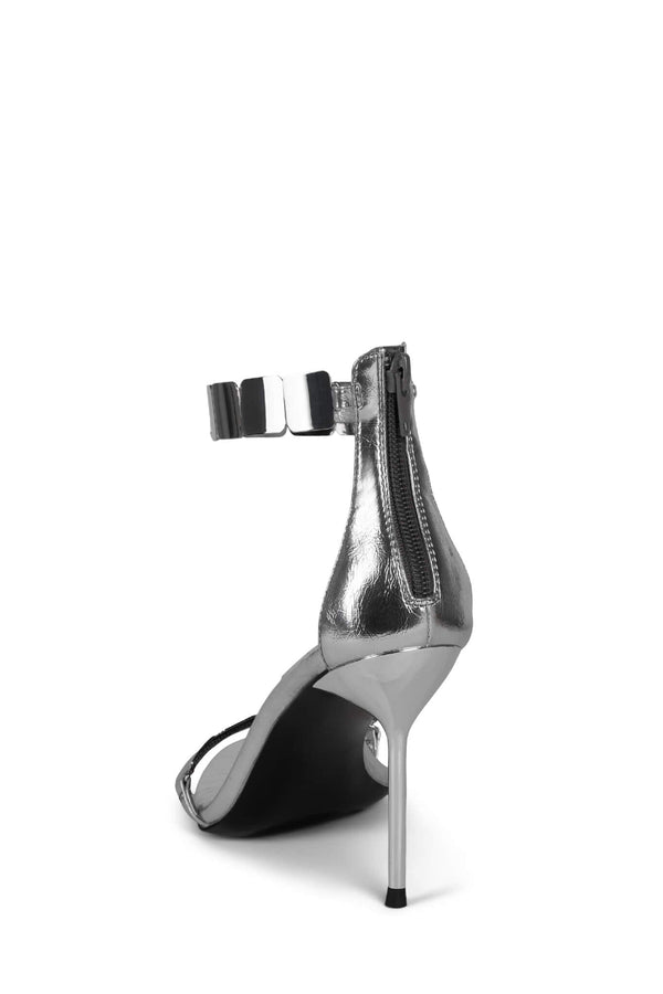 Jeffrey Campbell ANATH Heeled Sandal Silver Silver