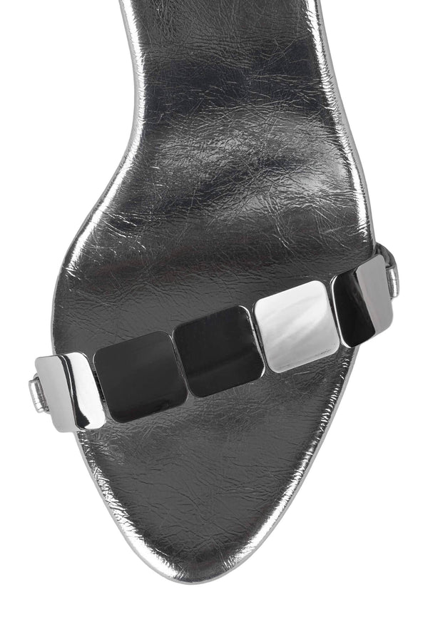 Jeffrey Campbell ANATH Heeled Sandal Silver Silver
