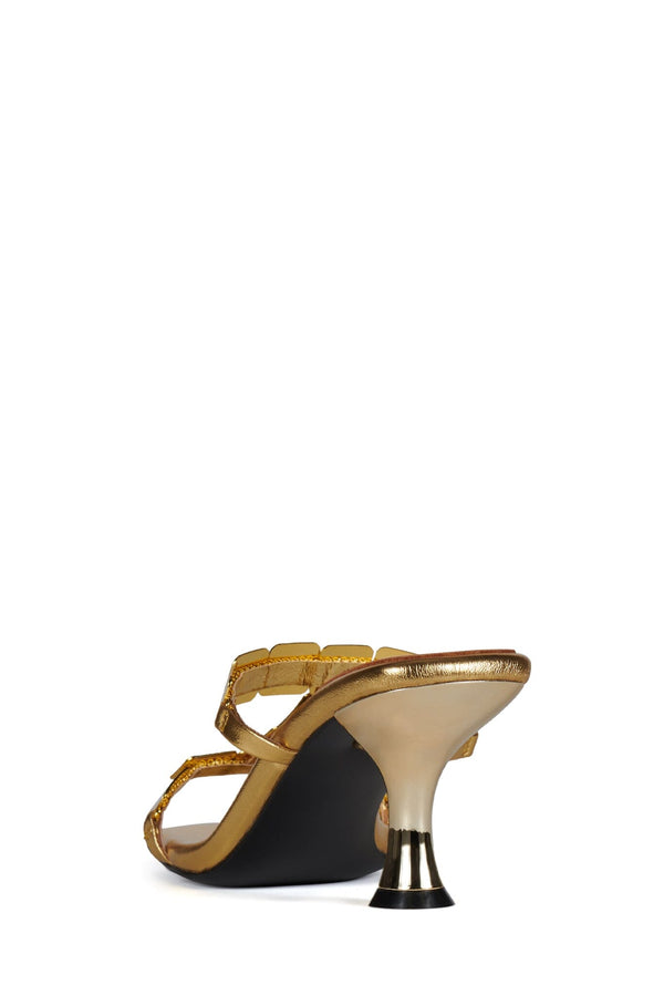 Jeffrey Campbell ASTARTE Heeled Sandal Gold Gold