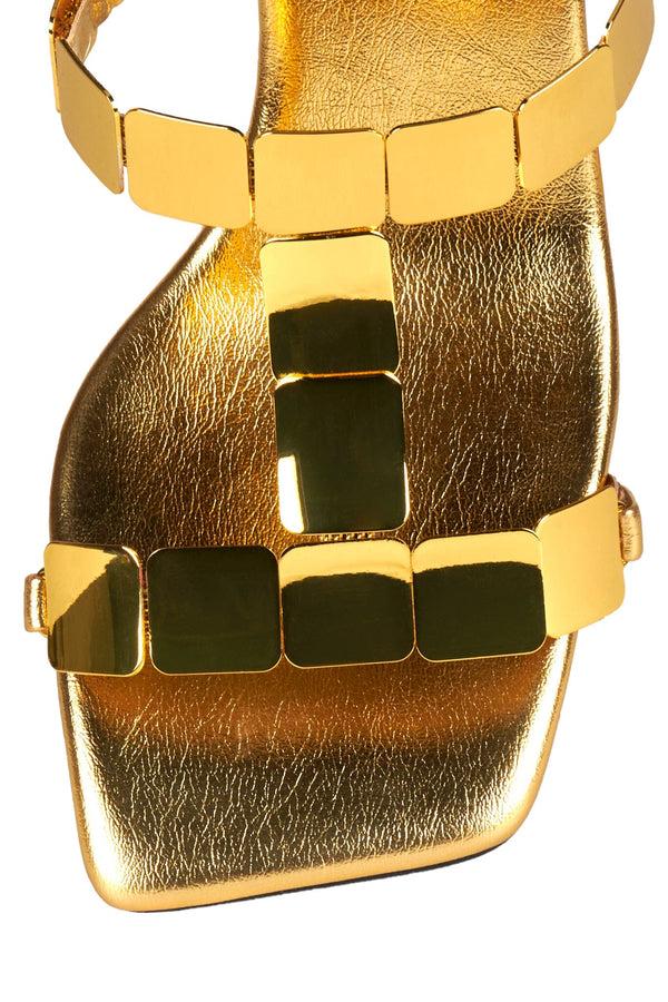 Jeffrey Campbell ASTARTE Heeled Sandal Gold Gold