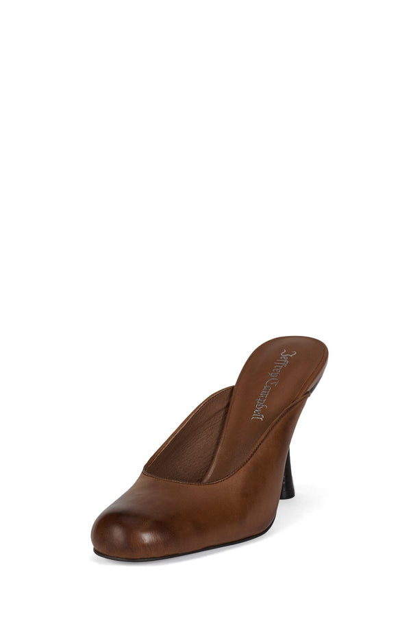 Jeffrey Campbell AUDRINA Heeled Mule Brown Ruboff