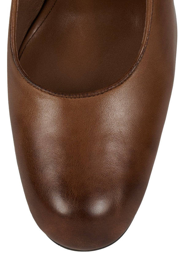 Jeffrey Campbell AUDRINA Heeled Mule Brown Ruboff