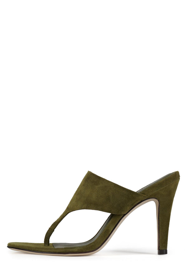 jeffrey campbell AZULA Heeled Sandal Olive Suede