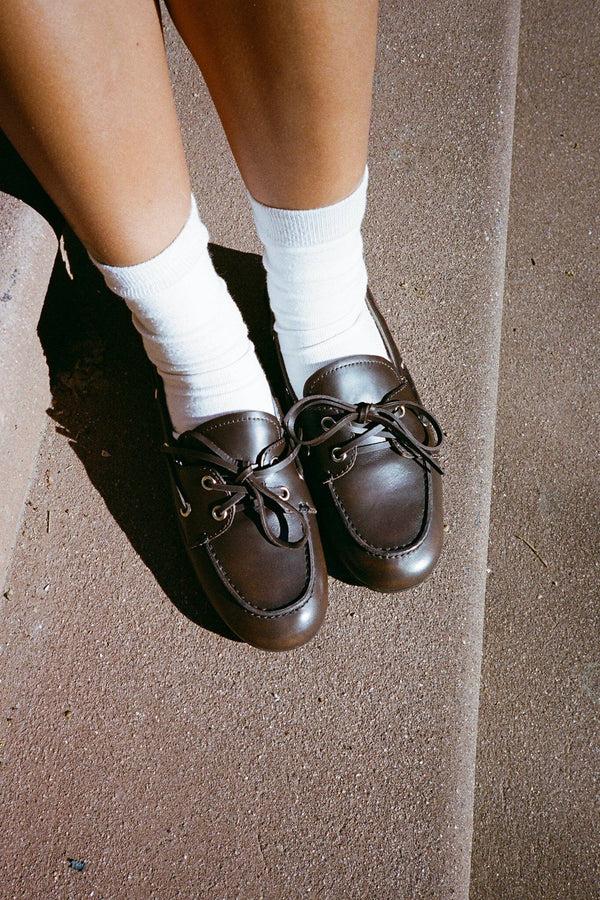 Jeffrey Campbell BOAST Loafer Brown Brush