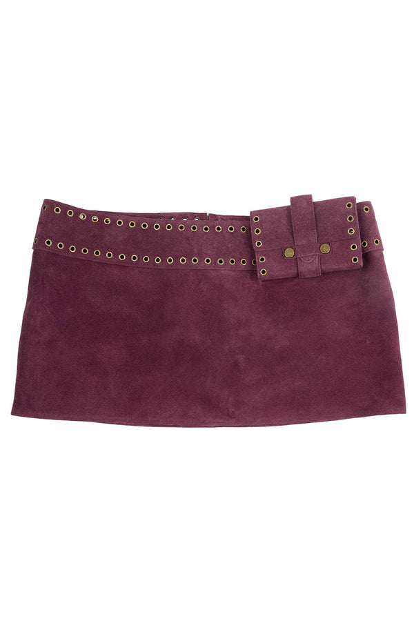 jeffrey campbell BOLSITA SKIRT Skirt Berry Suede