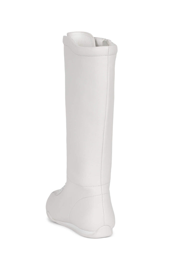 Jeffrey Campbell BOXING Knee-High Boot White Combo