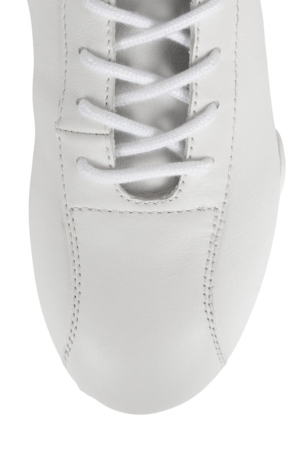 Jeffrey Campbell BOXING Knee-High Boot White Combo