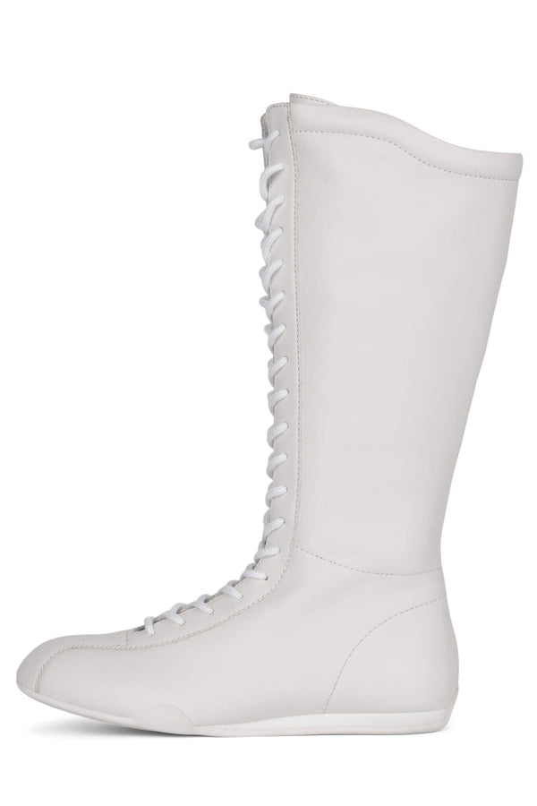 jeffrey campbell BOXING Knee-High Boot White Combo