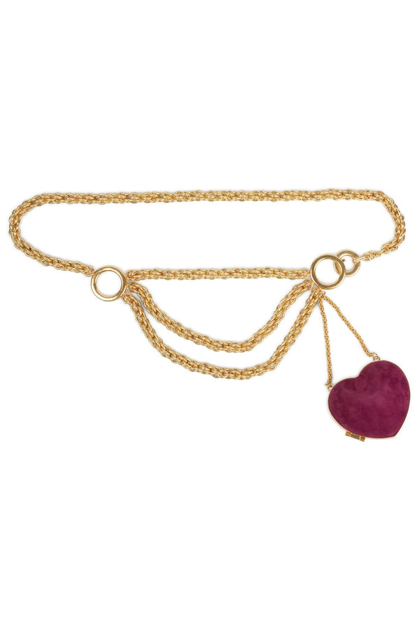 jeffrey campbell BPM BELT Belt Fuchsia Suede Gold