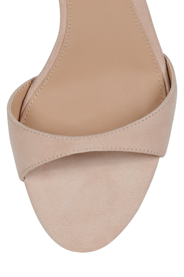 Jeffrey Campbell CALLA Heeled Sandal Beige Suede