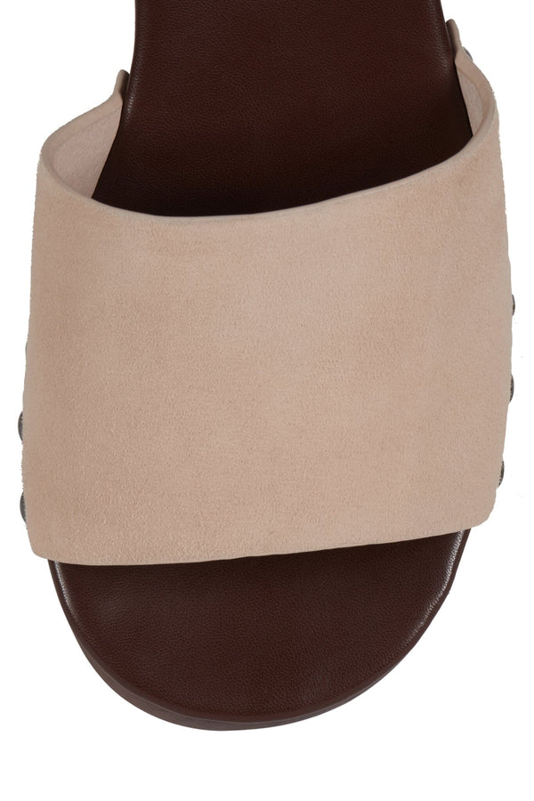 Jeffrey Campbell CAMBRIE Heeled Sandal Beige Suede