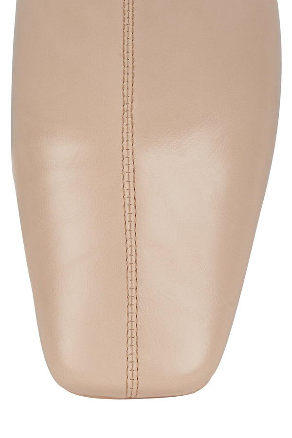 Jeffrey Campbell CHECKMATE2 Knee-High Boot Beige