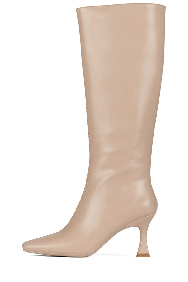 jeffrey campbell CHECKMATE2 Knee-High Boot Beige