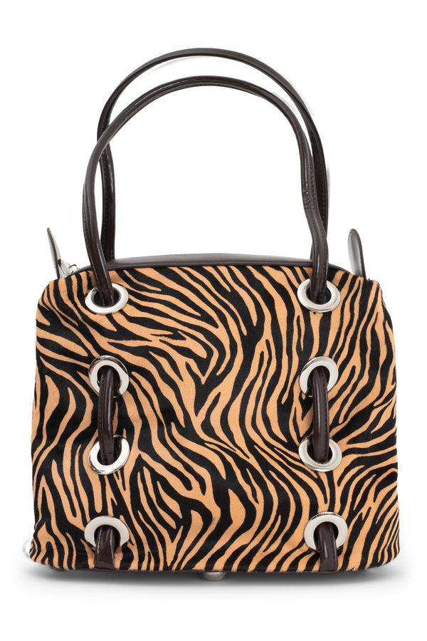 jeffrey campbell CHESSY-F Bag Tan Black Zebra