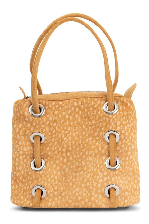 jeffrey campbell CHESSY-F Bag Tan Cream Dots