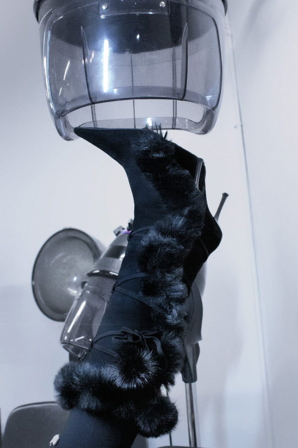 Jeffrey Campbell CHILLY Knee-High Boot Black Combo