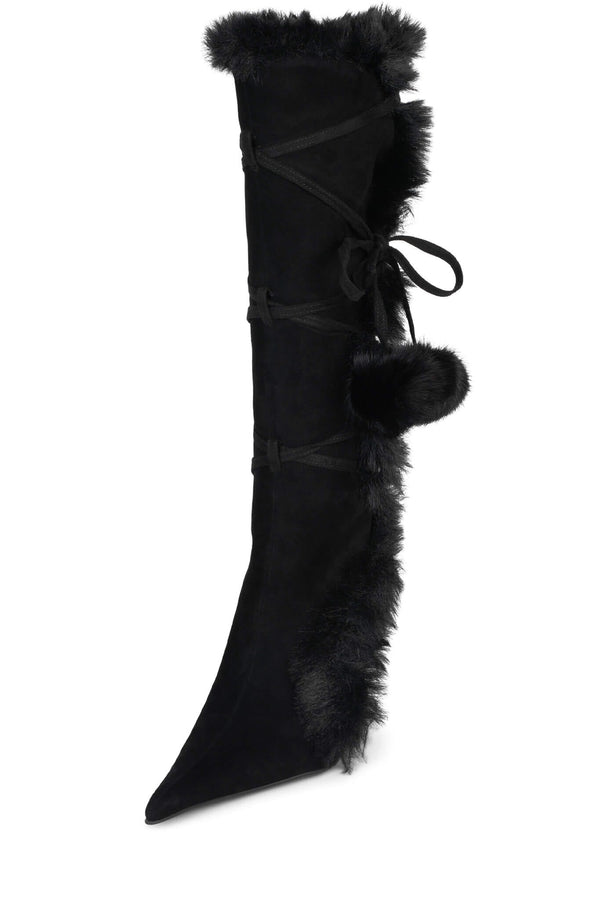 Jeffrey Campbell CHILLY Knee-High Boot Black Combo