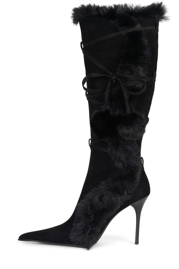 jeffrey campbell CHILLY Knee-High Boot Black Combo