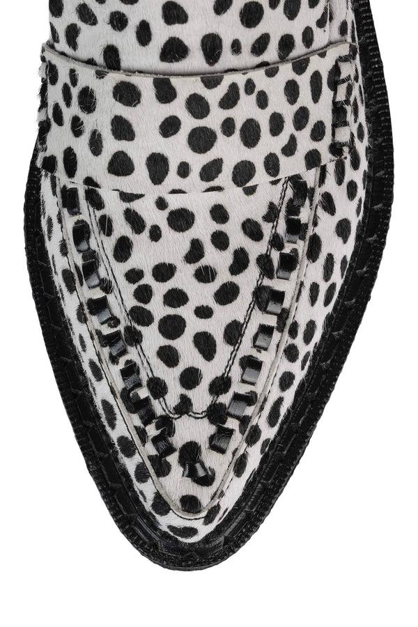 Jeffrey Campbell CHOUX-NB-F Black White Dot