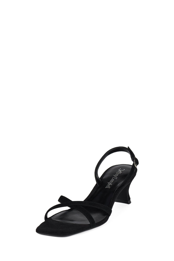 Jeffrey Campbell CHRISSY Heeled Sandal Black Suede