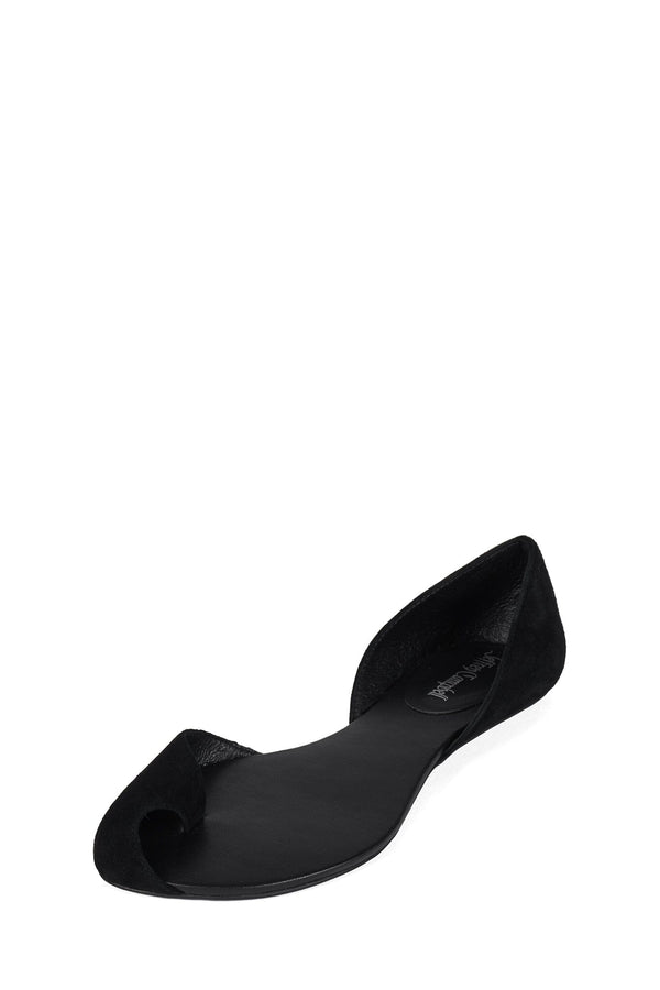 Jeffrey Campbell CLOVEN Flat Black Suede