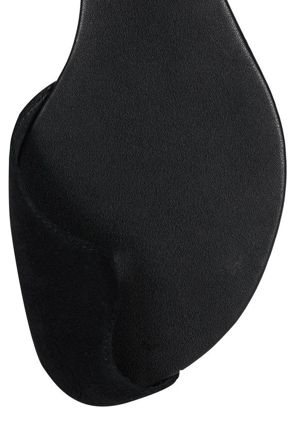 Jeffrey Campbell CLOVEN Flat Black Suede