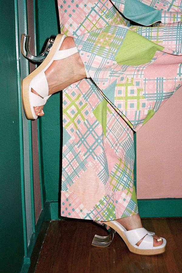 Jeffrey Campbell COMPENSATE Heeled Sandal White