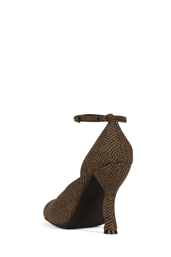 Jeffrey Campbell COMPLY Pump Brown Multi Tweed