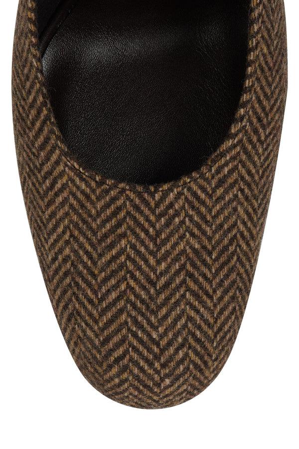 Jeffrey Campbell COMPLY Pump Brown Multi Tweed