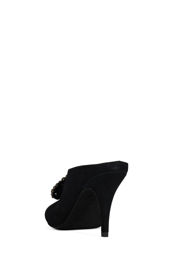 Jeffrey Campbell CORONATE Heeled Mule Black Suede