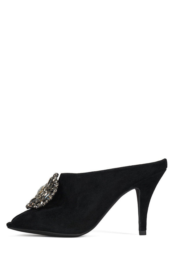 jeffrey campbell CORONATE Heeled Mule Black Suede