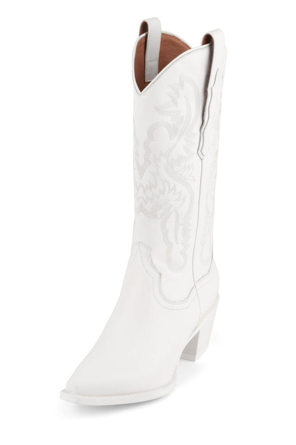 Jeffrey Campbell DAGGET Mid-Calf Boot White